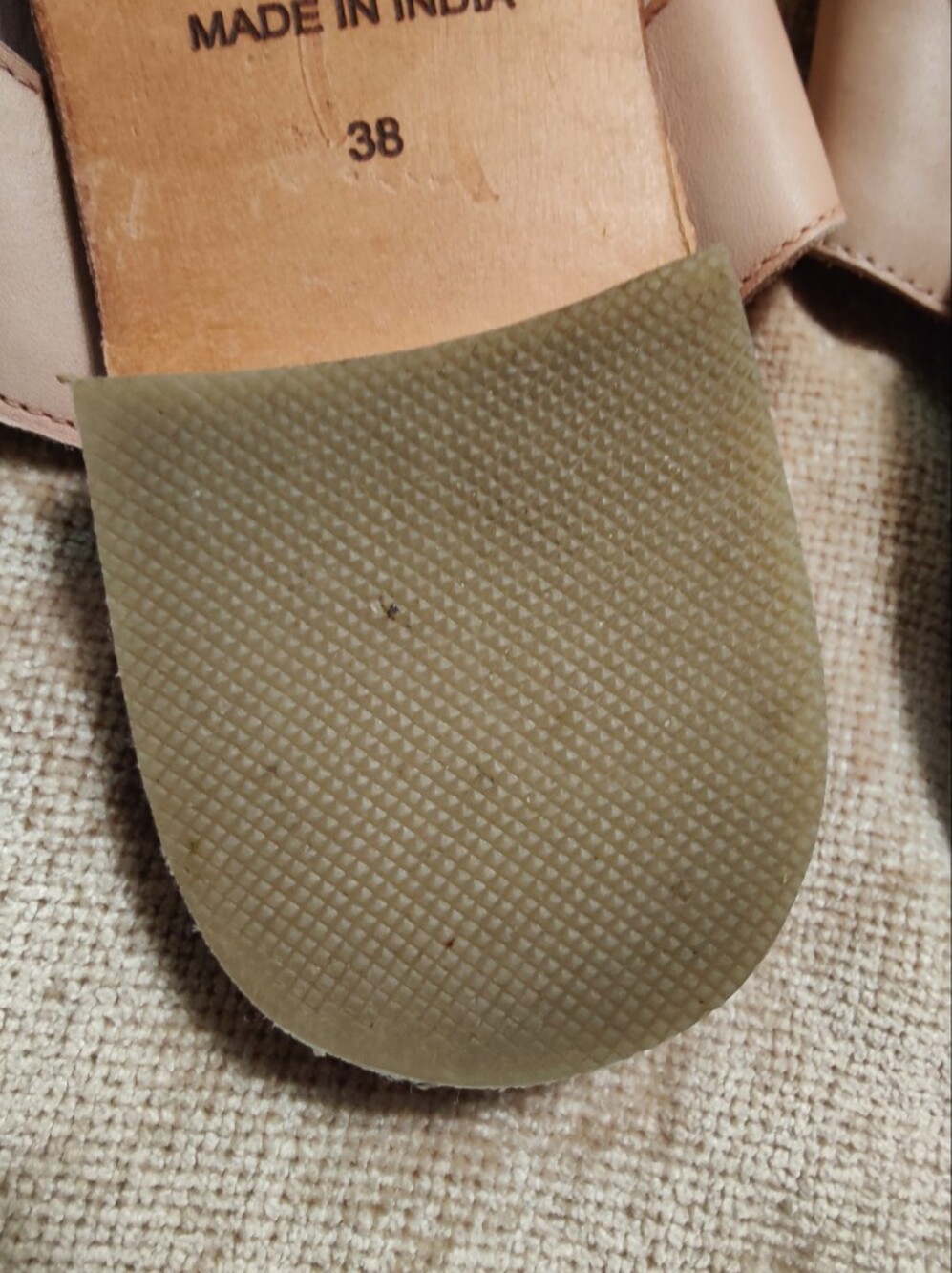 Free People Sant Antoni Slide Natural Sandals Size 7.5 (38) - Picture 8 of 13